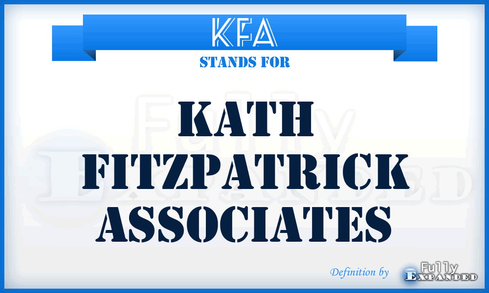 KFA - Kath Fitzpatrick Associates