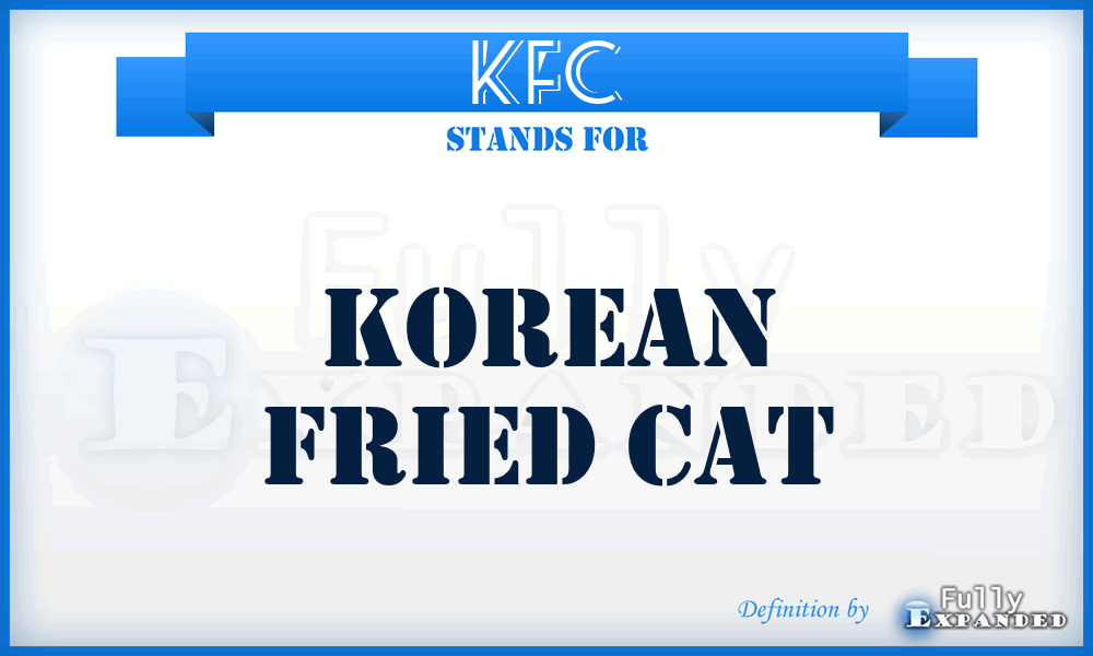 KFC - Korean Fried Cat