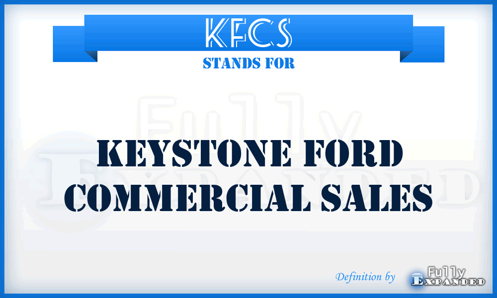 KFCS - Keystone Ford Commercial Sales