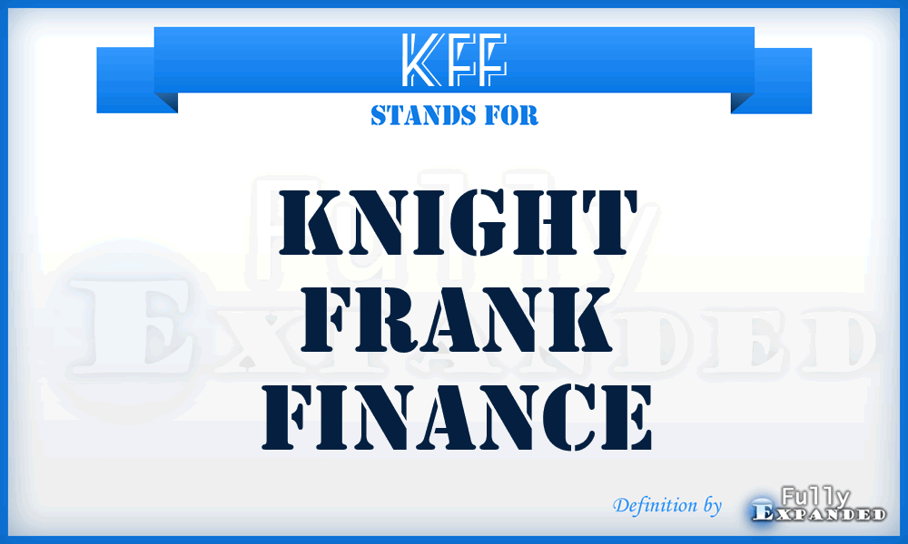 KFF - Knight Frank Finance