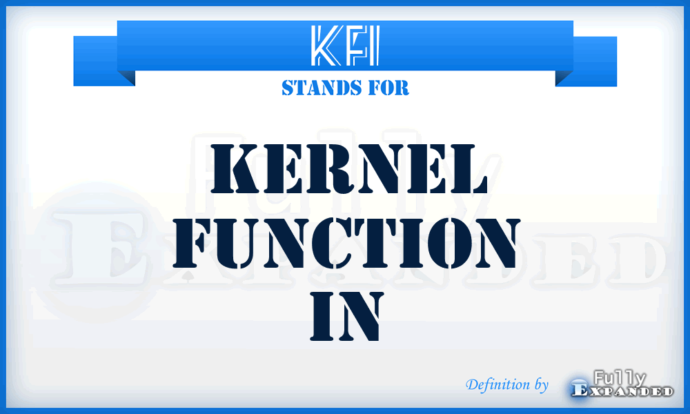 KFI - Kernel Function In