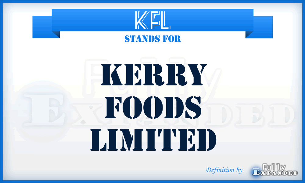 KFL - Kerry Foods Limited