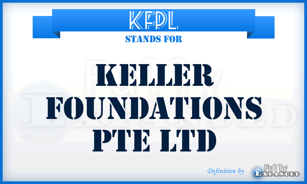 KFPL - Keller Foundations Pte Ltd