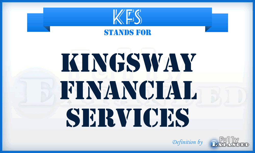 KFS - Kingsway Financial Services