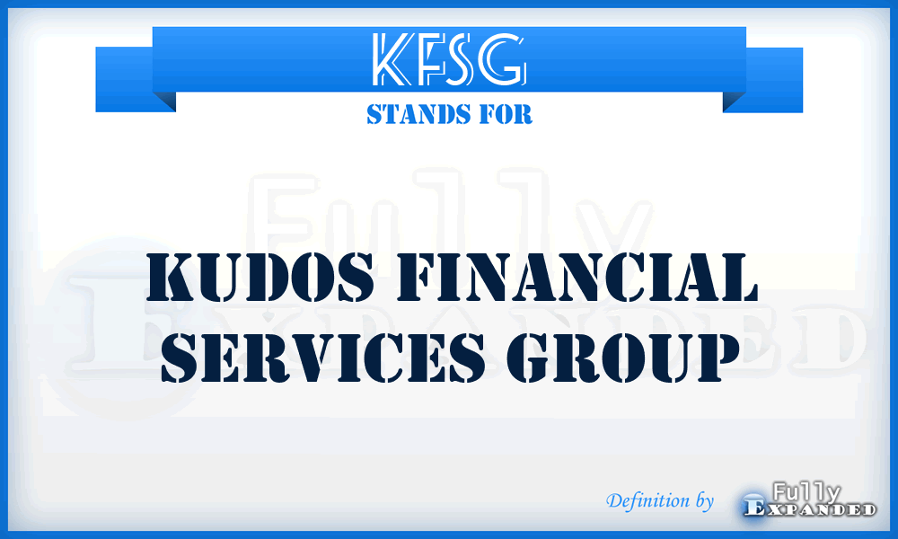 KFSG - Kudos Financial Services Group