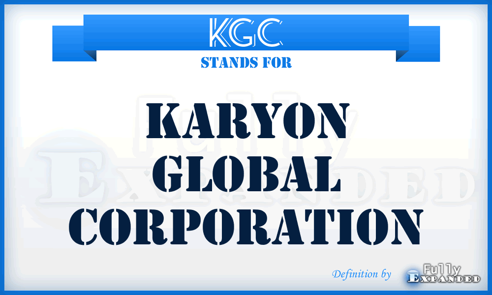 KGC - Karyon Global Corporation