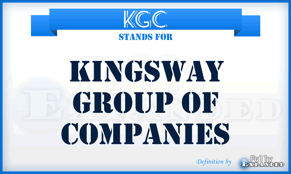 KGC - Kingsway Group of Companies