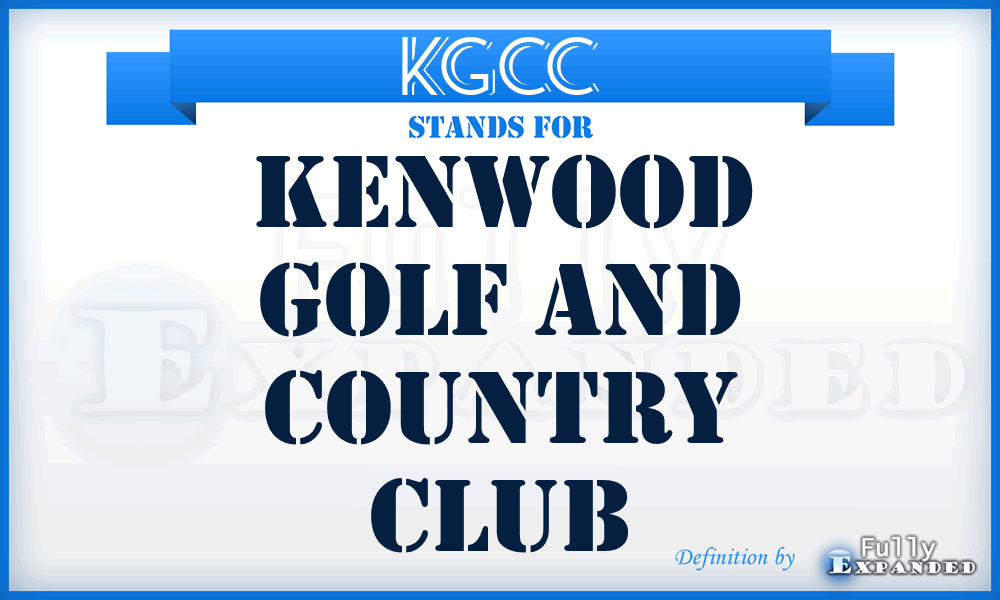 KGCC - Kenwood Golf and Country Club