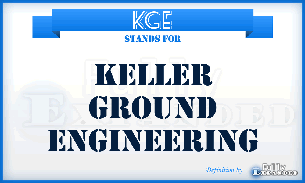 KGE - Keller Ground Engineering