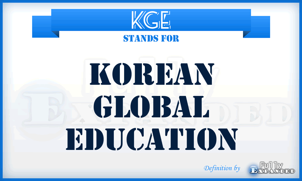 KGE - Korean Global Education