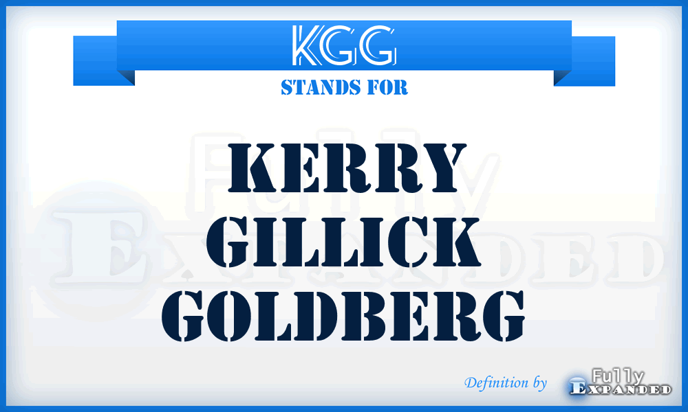 KGG - Kerry Gillick Goldberg