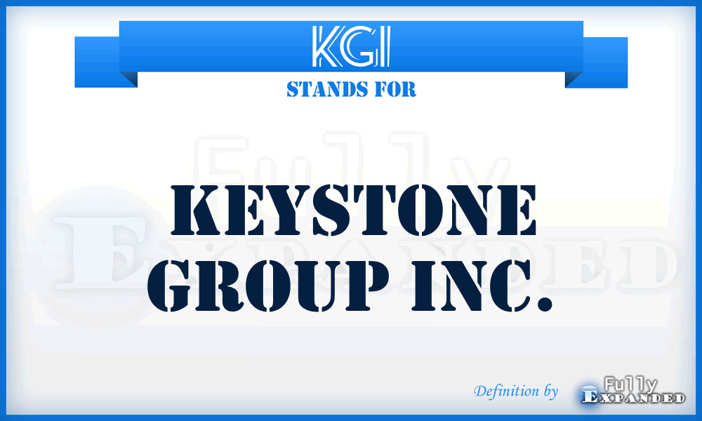 KGI - Keystone Group Inc.