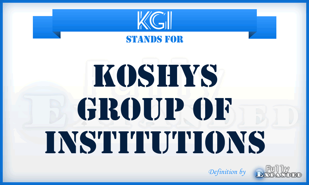 KGI - Koshys Group of Institutions