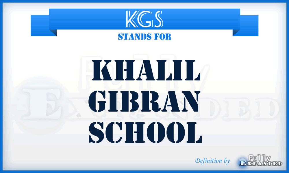 KGS - Khalil Gibran School