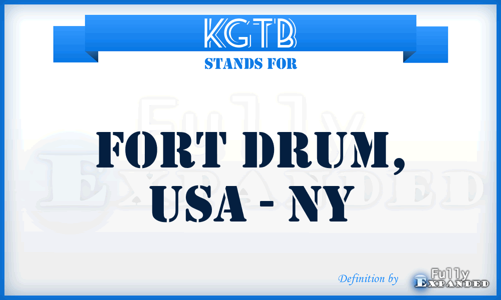 KGTB - Fort Drum, USA - NY