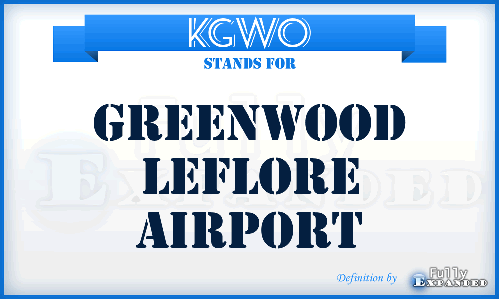 KGWO - Greenwood Leflore airport