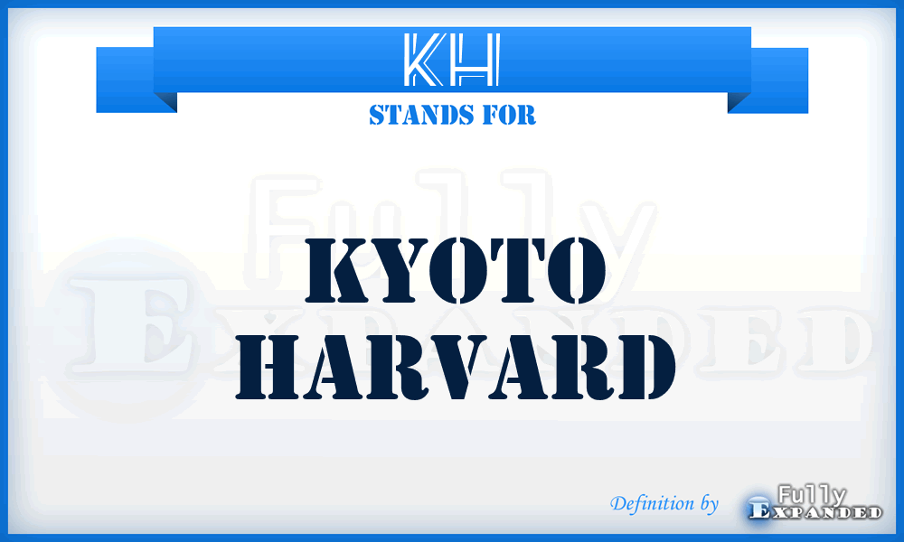 KH - Kyoto Harvard