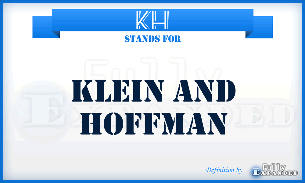 KH - Klein and Hoffman