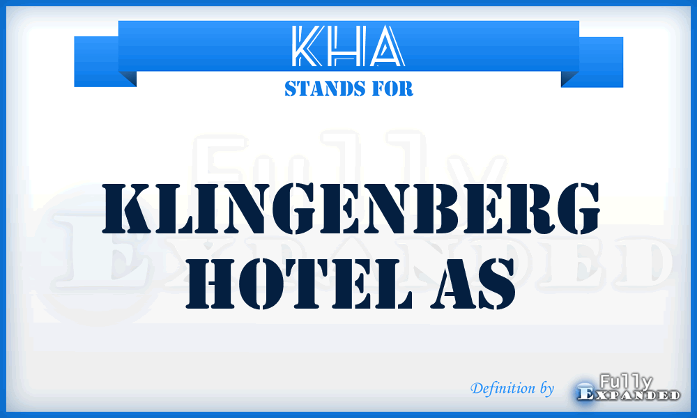 KHA - Klingenberg Hotel As