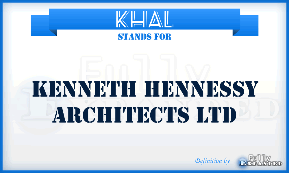 KHAL - Kenneth Hennessy Architects Ltd