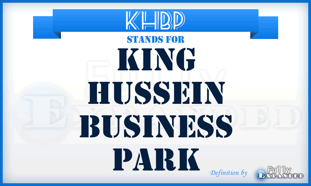 KHBP - King Hussein Business Park