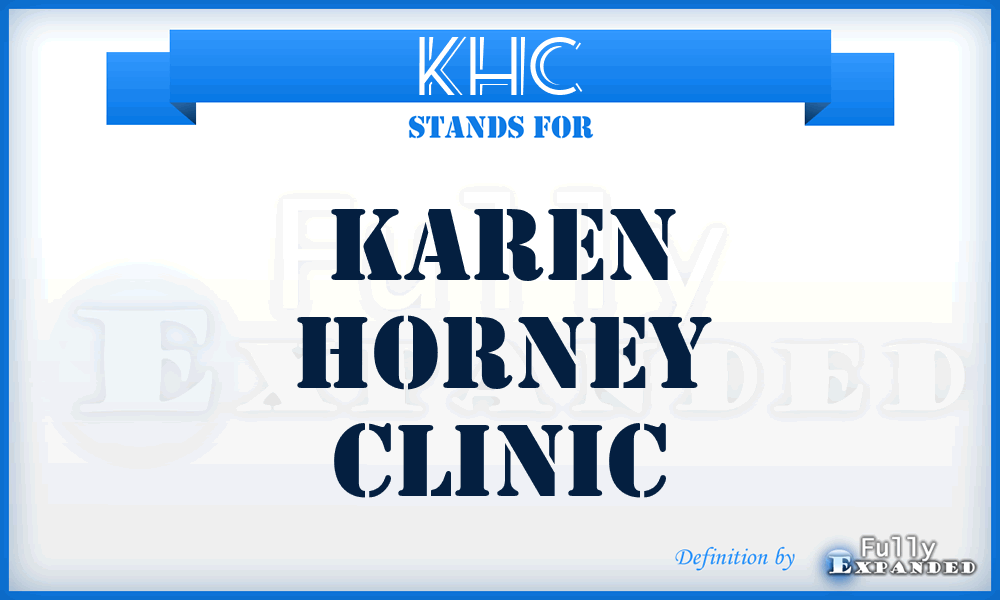 KHC - Karen Horney Clinic
