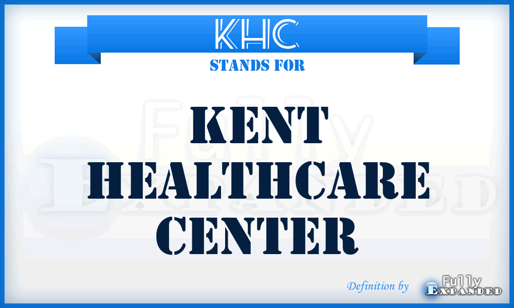 KHC - Kent Healthcare Center