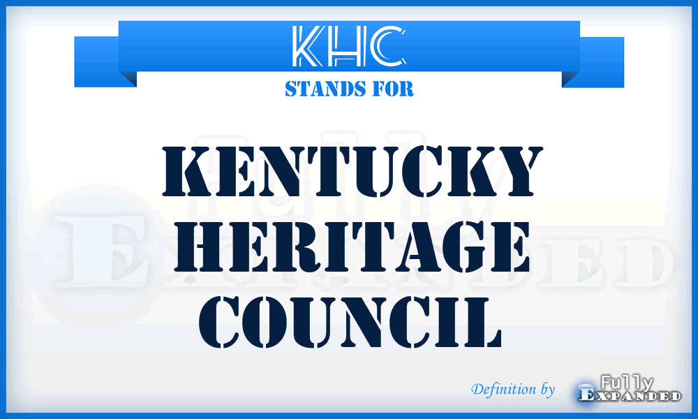 KHC - Kentucky Heritage Council