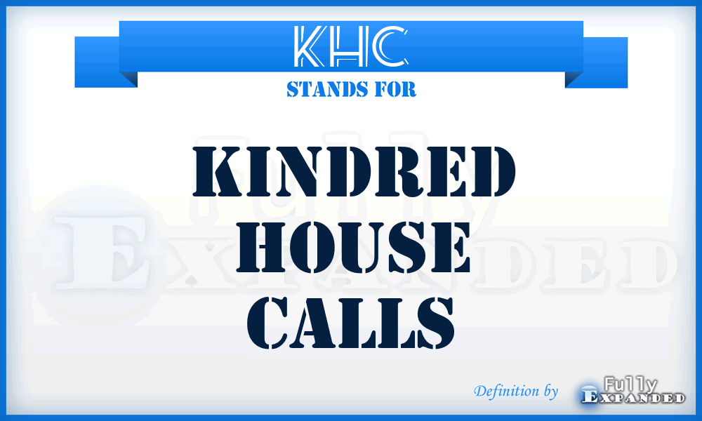 KHC - Kindred House Calls