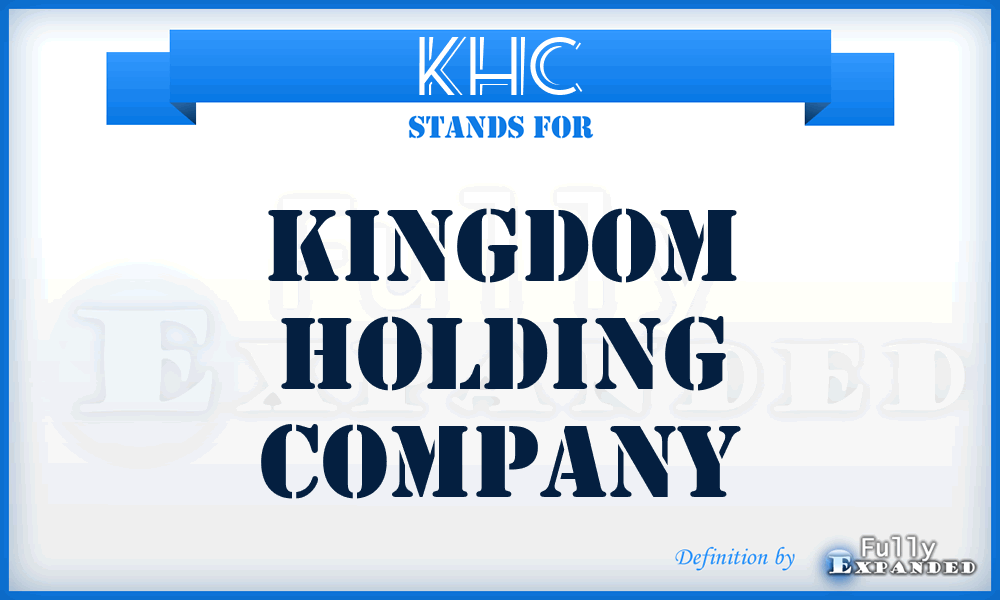 KHC - Kingdom Holding Company