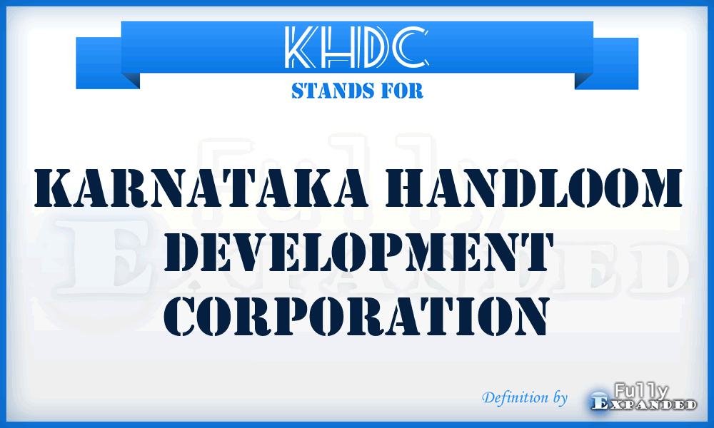 KHDC - Karnataka Handloom Development Corporation