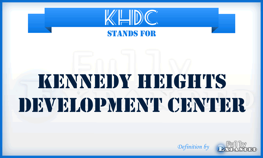 KHDC - Kennedy Heights Development Center