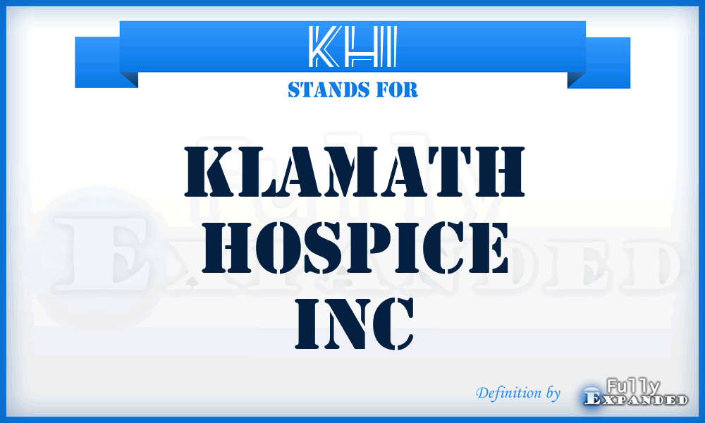 KHI - Klamath Hospice Inc