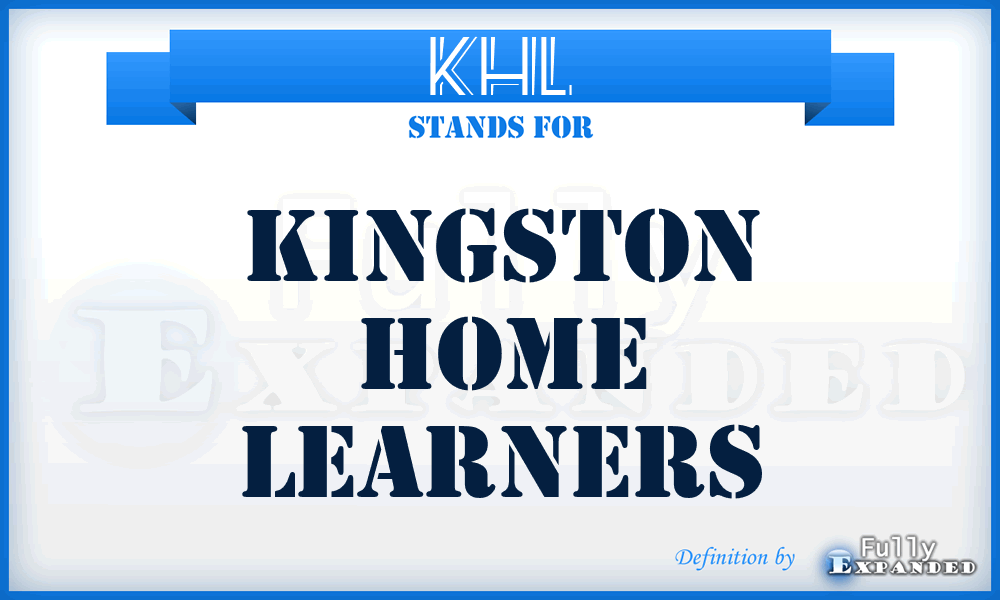 KHL - Kingston Home Learners