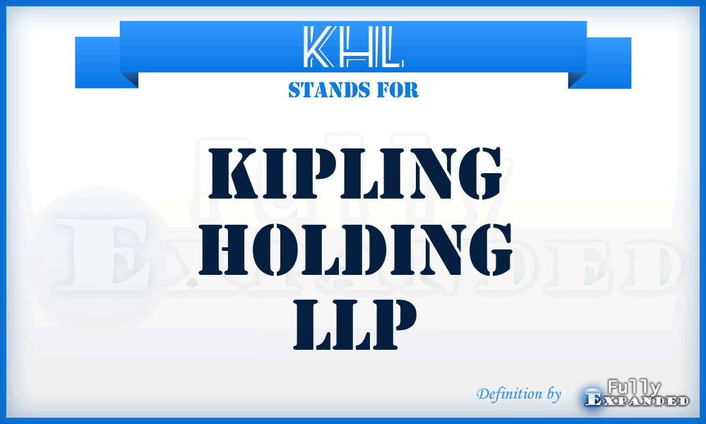 KHL - Kipling Holding LLP