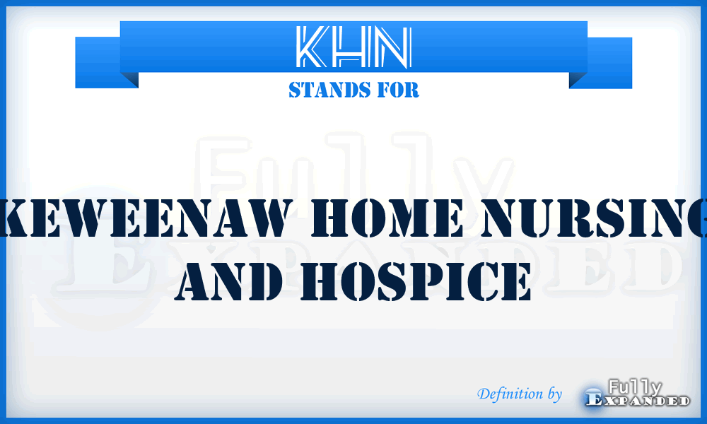 KHN - Keweenaw Home Nursing and Hospice