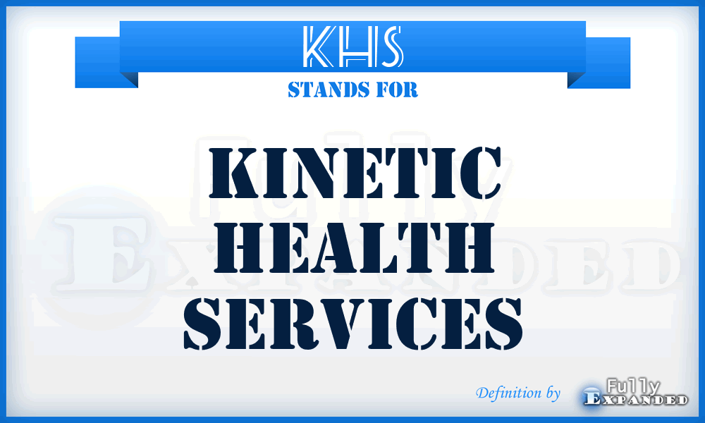 KHS - Kinetic Health Services
