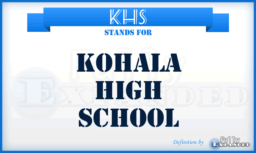 KHS - Kohala High School