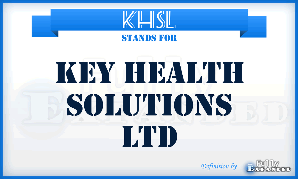 KHSL - Key Health Solutions Ltd