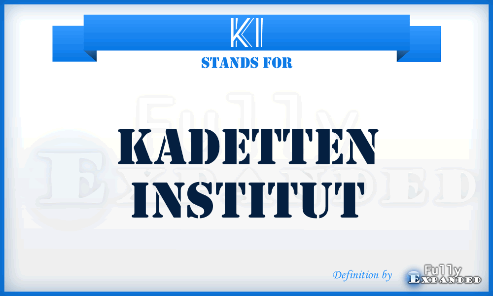 KI - Kadetten Institut