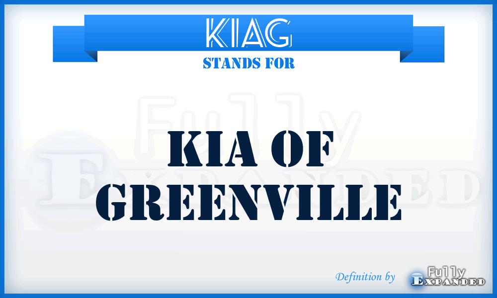 KIAG - KIA of Greenville