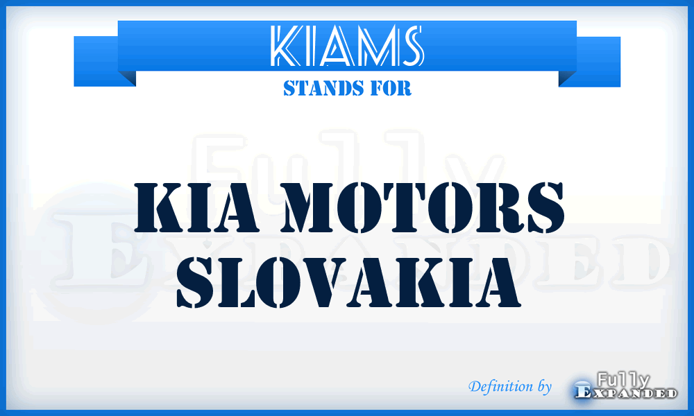 KIAMS - KIA Motors Slovakia