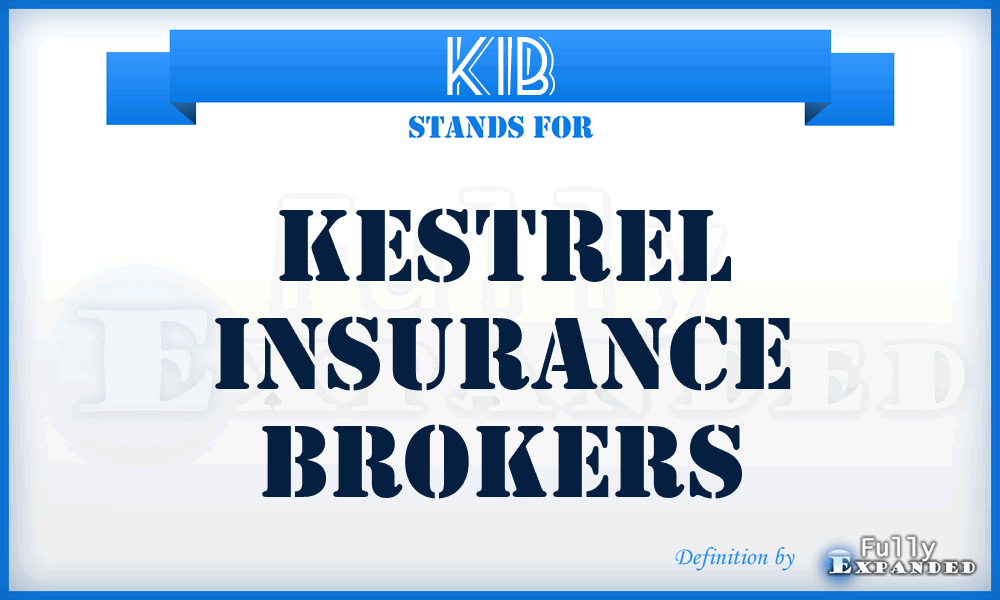 KIB - Kestrel Insurance Brokers