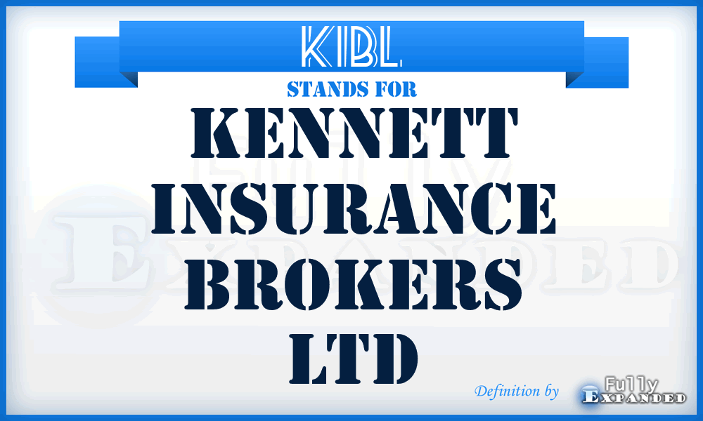 KIBL - Kennett Insurance Brokers Ltd