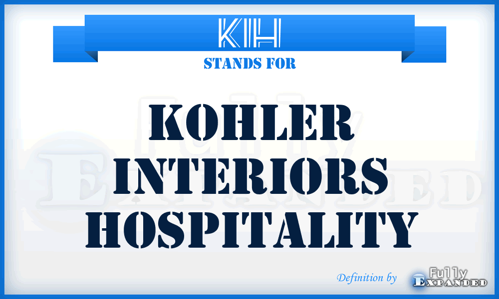 KIH - Kohler Interiors Hospitality