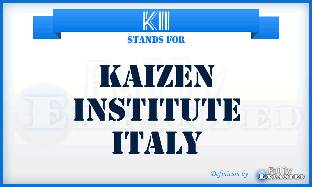 KII - Kaizen Institute Italy