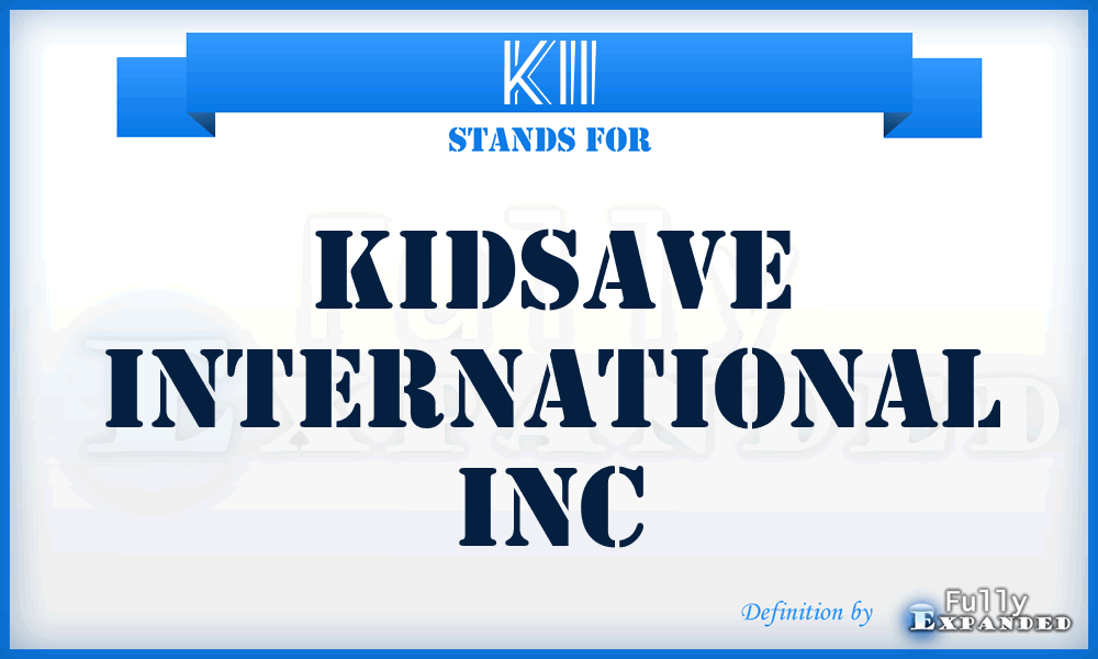 KII - Kidsave International Inc