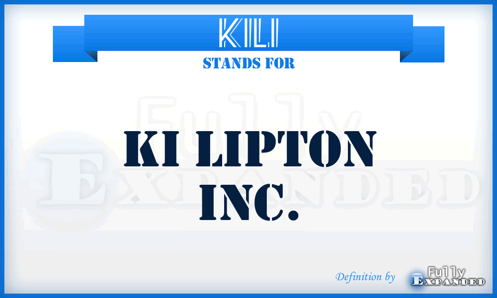 KILI - KI Lipton Inc.