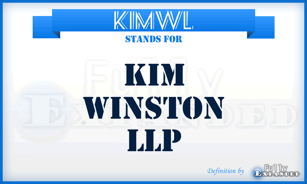 KIMWL - KIM Winston LLP