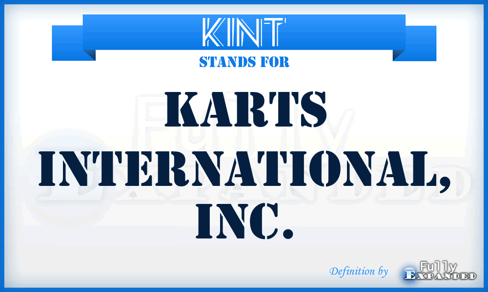 KINT - Karts International, Inc.